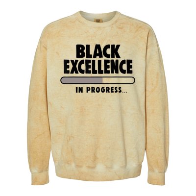 Black Excellence In Progress Black History Wo African Colorblast Crewneck Sweatshirt