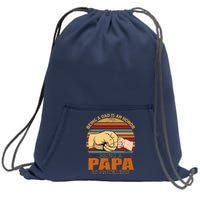 Being A Dad Is An Honor Being Papa Is Priceless Sweatshirt Cinch Pack Bag