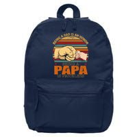 Being A Dad Is An Honor Being Papa Is Priceless 16 in Basic Backpack