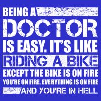 Being A Doctor Is Easy 16 in Basic Backpack