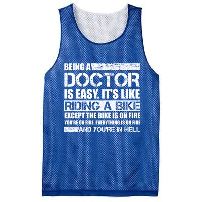 Being A Doctor Is Easy Mesh Reversible Basketball Jersey Tank