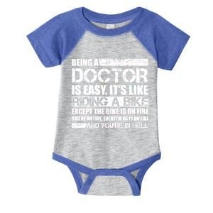 Being A Doctor Is Easy Infant Baby Jersey Bodysuit