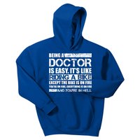 Being A Doctor Is Easy Kids Hoodie