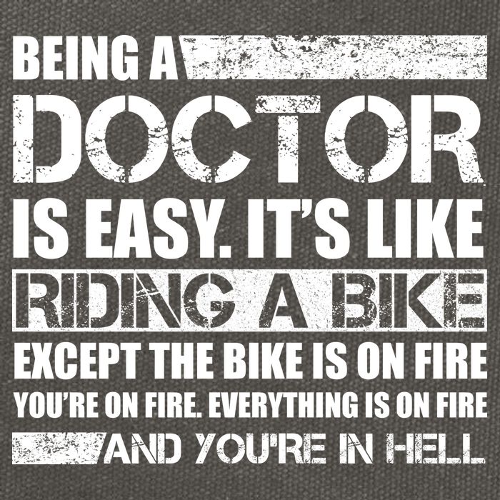 Being A Doctor Is Easy Cotton Canvas Backpack