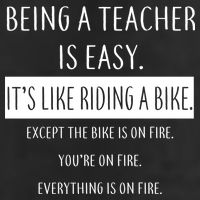 Being A Teacher Is Like Riding A Bike Adult Drive Performance Visor