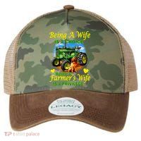 Being A Wife Is A Choice Being A Farmer's Wife IS A Privilege Legacy Tie Dye Trucker Hat