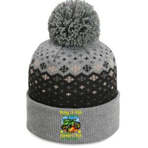 Being A Wife Is A Choice Being A Farmer's Wife IS A Privilege The Baniff Cuffed Pom Beanie