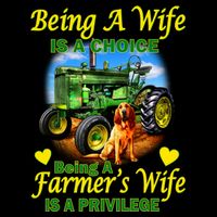 Being A Wife Is A Choice Being A Farmer's Wife IS A Privilege Wool Snapback Cap