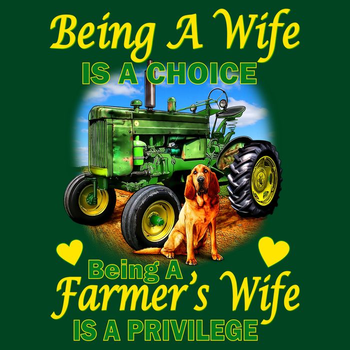 Being A Wife Is A Choice Being A Farmer's Wife IS A Privilege Cooling Performance Crew T-Shirt