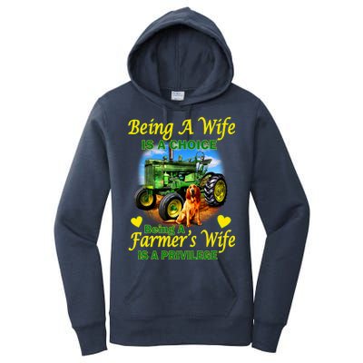 Being A Wife Is A Choice Being A Farmer's Wife IS A Privilege Women's Pullover Hoodie