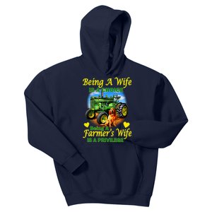 Being A Wife Is A Choice Being A Farmer's Wife IS A Privilege Kids Hoodie