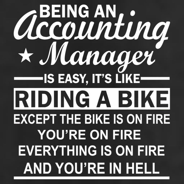 Being An Accounting Manager Riding A Bike In Hell Cool Comfort Performance Bucket Hat