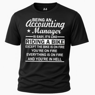 Being An Accounting Manager Riding A Bike In Hell Performance Shirt