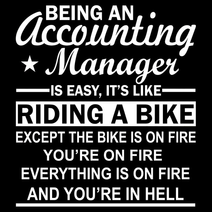 Being An Accounting Manager Riding A Bike In Hell Sustainable Bucket Hat