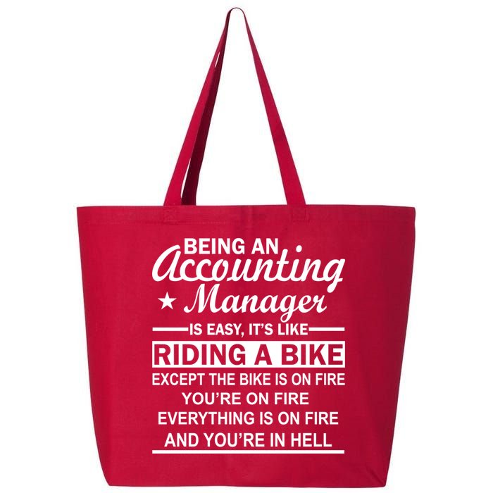 Being An Accounting Manager Riding A Bike In Hell 25L Jumbo Tote