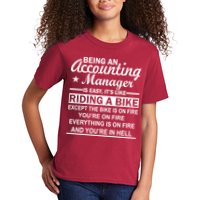Being An Accounting Manager Riding A Bike In Hell Kids T-Shirt
