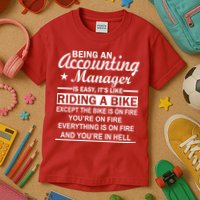 Being An Accounting Manager Riding A Bike In Hell Kids T-Shirt