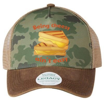 Being Cheesy Ain't Easy Legacy Tie Dye Trucker Hat