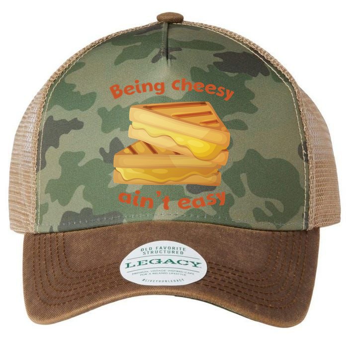 Being Cheesy Ain't Easy Legacy Tie Dye Trucker Hat