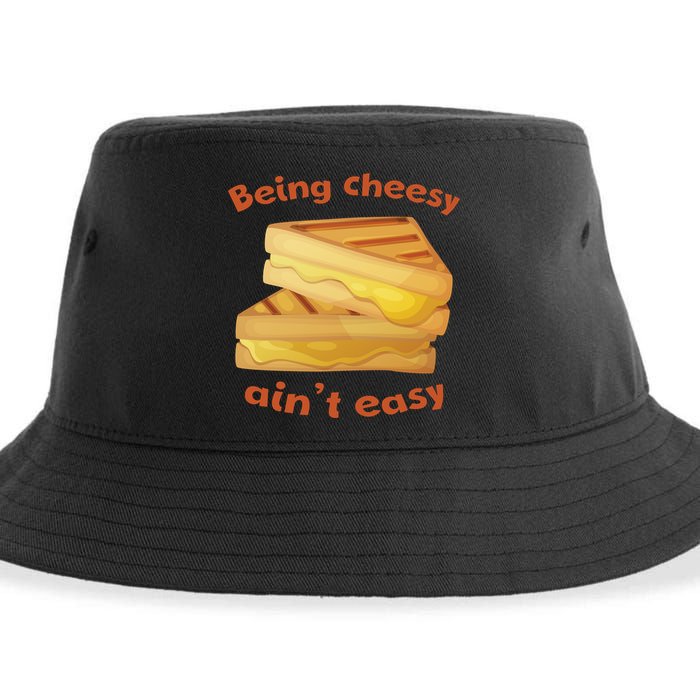 Being Cheesy Ain't Easy Sustainable Bucket Hat
