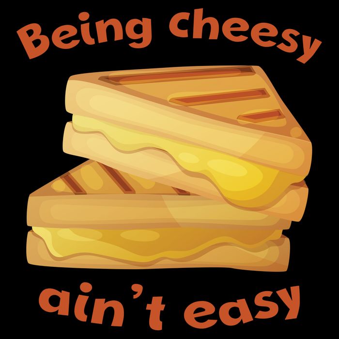 Being Cheesy Ain't Easy Sustainable Bucket Hat