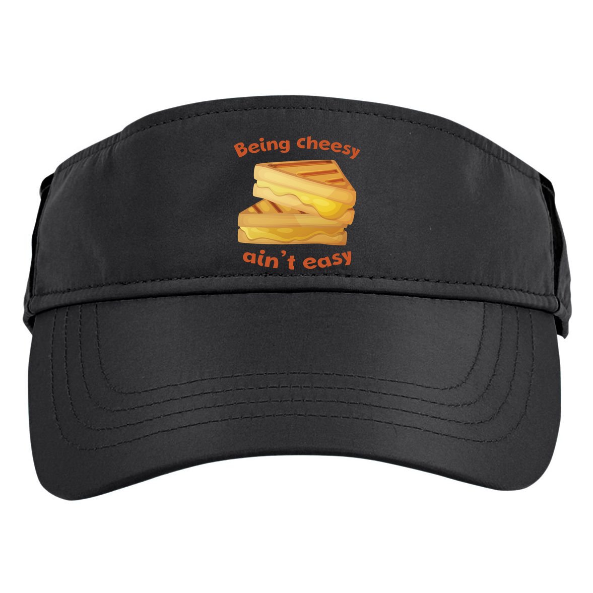 Being Cheesy Ain't Easy Adult Drive Performance Visor