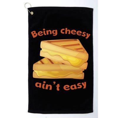 Being Cheesy Ain't Easy Golf Towel