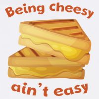 Being Cheesy Ain't Easy Garment-Dyed Sweatshirt