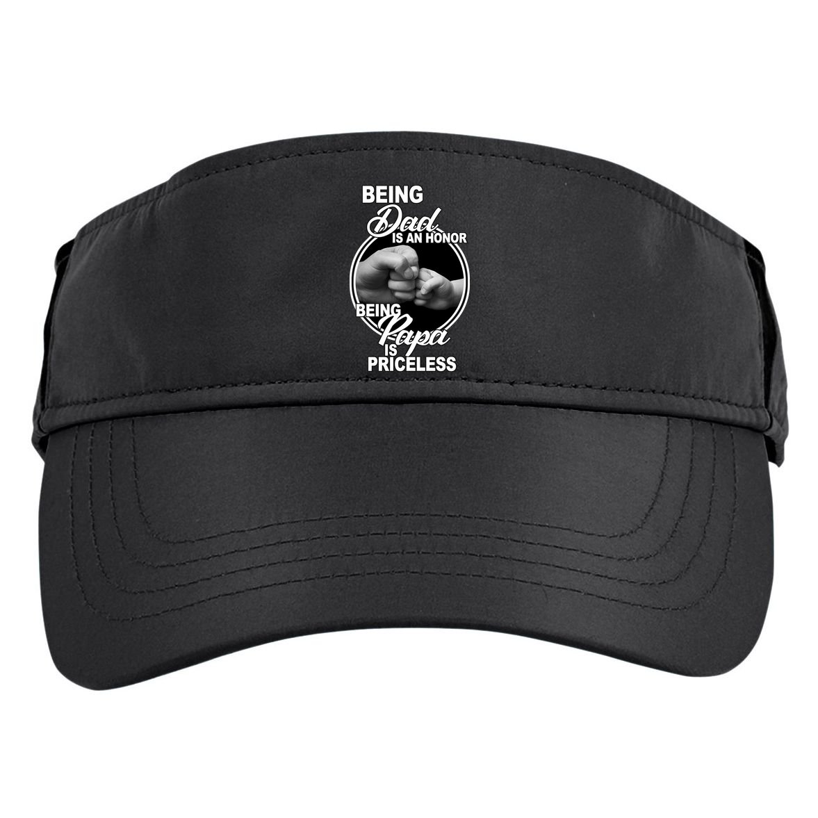 Being Dad Is An Honor Papa Is Priceless Adult Drive Performance Visor