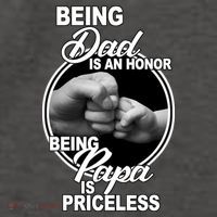 Being Dad Is An Honor Papa Is Priceless Vector Backpack