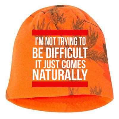 Being Difficult Comes Naturally Kati - Camo Knit Beanie