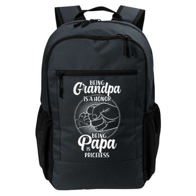 Being Grandpa Is A Honor Being Papa Is Priceless Daily Commute Backpack