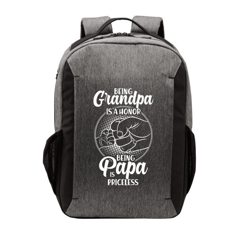 Being Grandpa Is A Honor Being Papa Is Priceless Vector Backpack