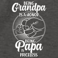 Being Grandpa Is A Honor Being Papa Is Priceless Vector Backpack
