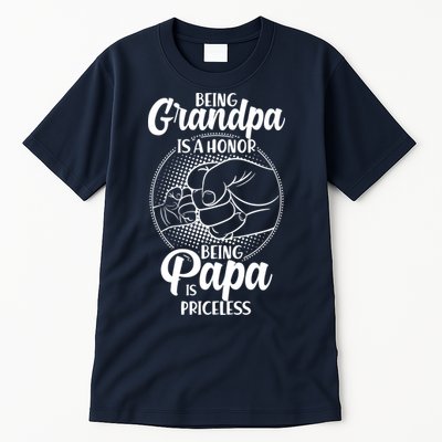 Being Grandpa Is A Honor Being Papa Is Priceless Tall T-Shirt