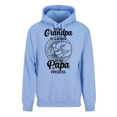 Being Grandpa Is A Honor Being Papa Is Priceless Unisex Surf Hoodie