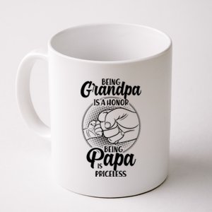 Being Grandpa Is A Honor Being Papa Is Priceless Coffee Mug