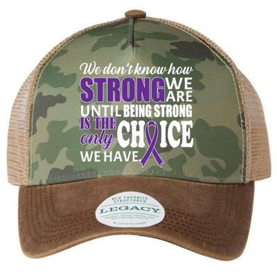 Being Strong Is The Only Choice Lupus Awareness Legacy Tie Dye Trucker Hat