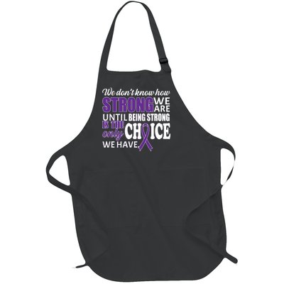 Being Strong Is The Only Choice Lupus Awareness Full-Length Apron With Pockets