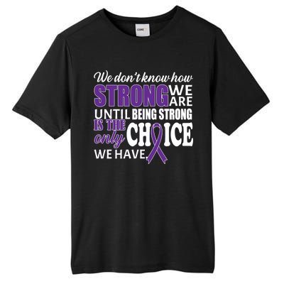 Being Strong Is The Only Choice Lupus Awareness Tall Fusion ChromaSoft Performance T-Shirt