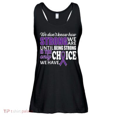 Being Strong Is The Only Choice Lupus Awareness Ladies Essential Flowy Tank