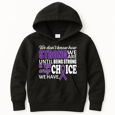 Being Strong Is The Only Choice Lupus Awareness Kids Hoodie