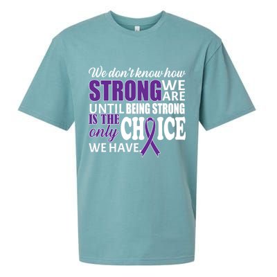 Being Strong Is The Only Choice Lupus Awareness Sueded Cloud Jersey T-Shirt