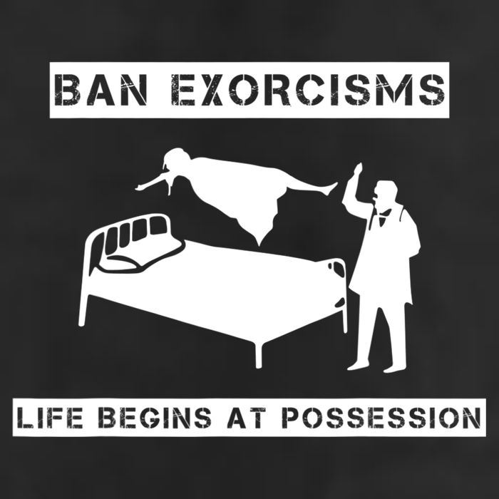 Ban Exorcisms Life Begins At Possession Apparel Golf Towel