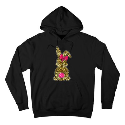 Bunny Easter Leopard Print Rabbit Easter Day Hoodie