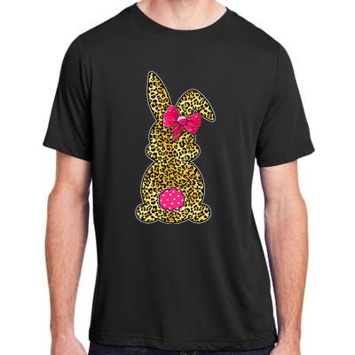 Bunny Easter Leopard Print Rabbit Easter Day Adult ChromaSoft Performance T-Shirt