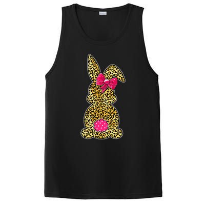 Bunny Easter Leopard Print Rabbit Easter Day PosiCharge Competitor Tank