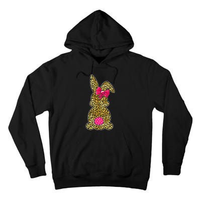 Bunny Easter Leopard Print Rabbit Easter Day Tall Hoodie