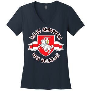 Belarus Pagonya Viva Live Belarus Women's V-Neck T-Shirt