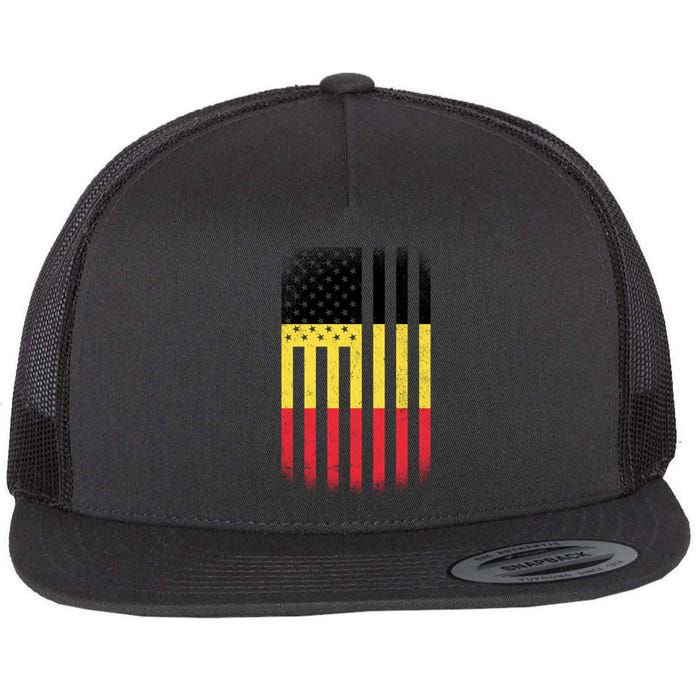 Vintage Flag Of Belgium Flatbill Hat